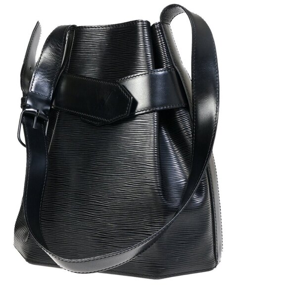 LOUIS VUITTON LV Sac De Paul PM Shoulder Bag Epi Leather Black